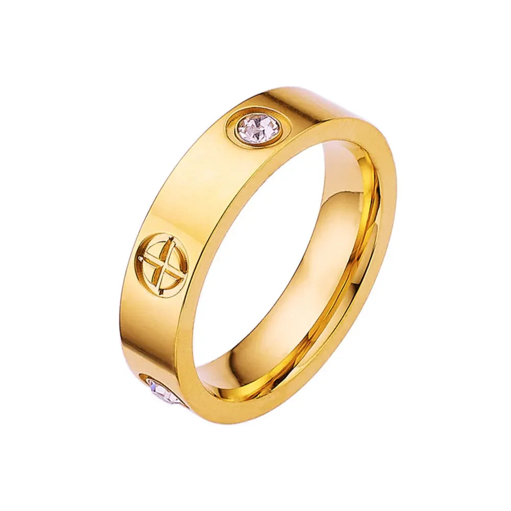 Stainless Steel Cross Ring