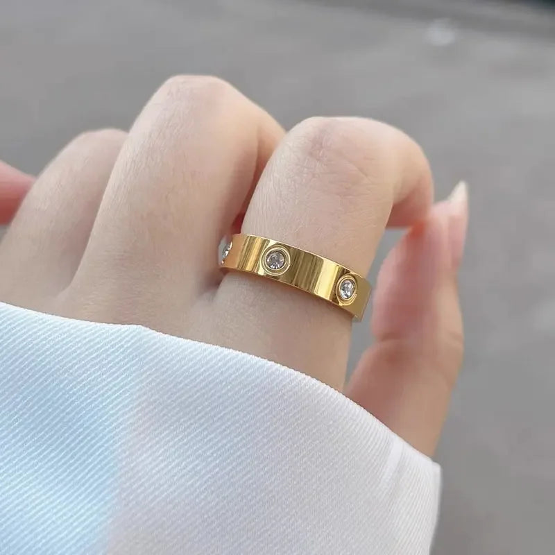 Stainless Steel Cross Ring