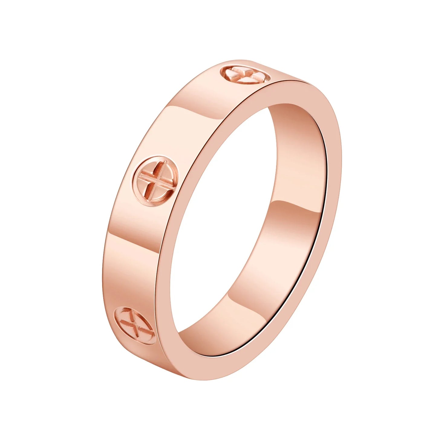 Stainless Steel Cross Ring
