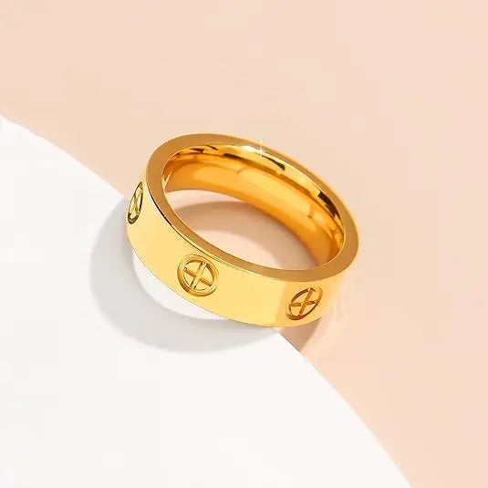 Stainless Steel Cross Ring