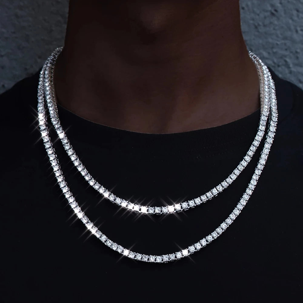 New Crystal Tennis Chain