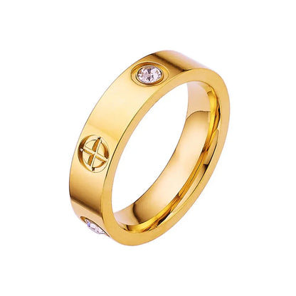 Stainless Steel Cross Ring