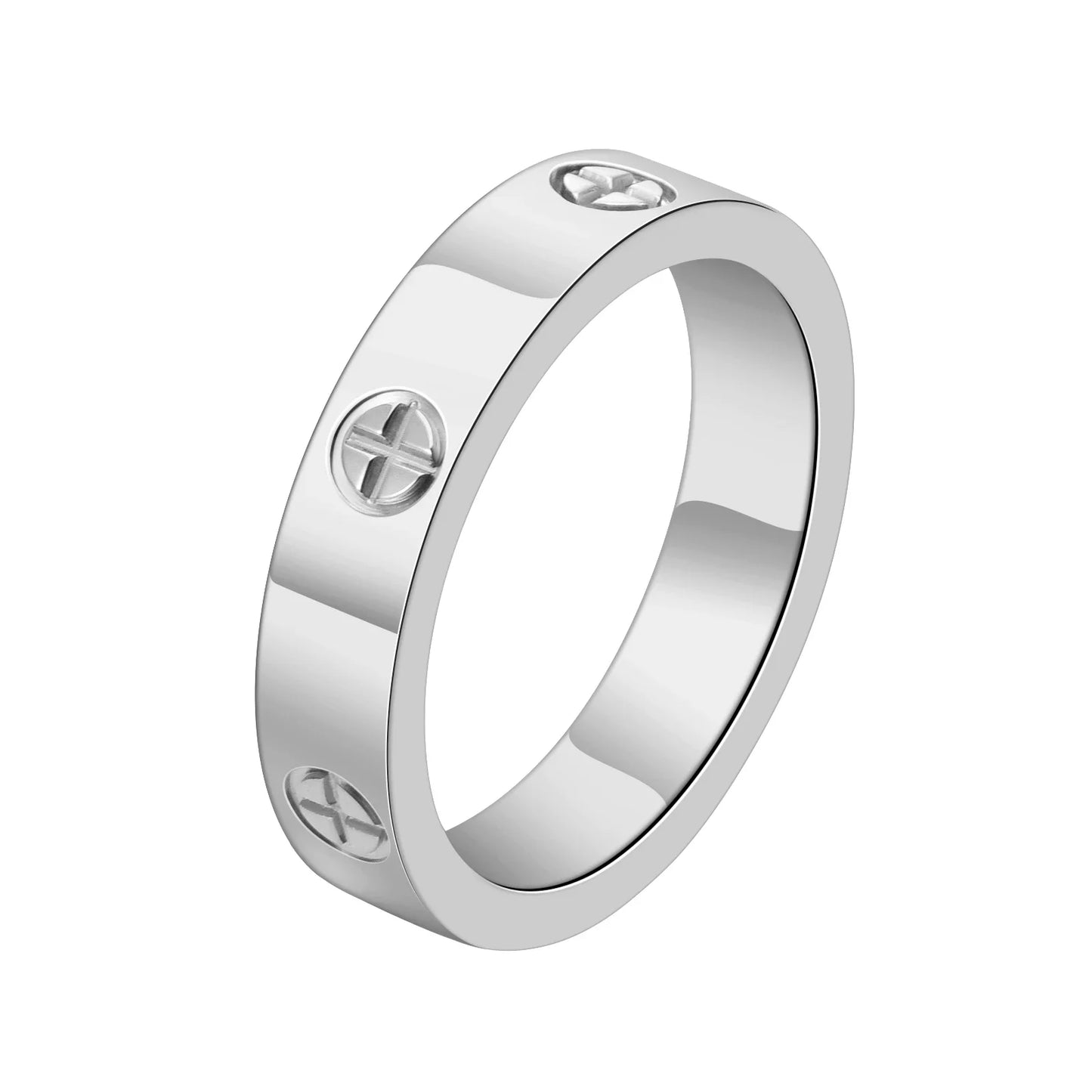 Stainless Steel Cross Ring