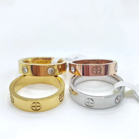 Stainless Steel Cross Ring