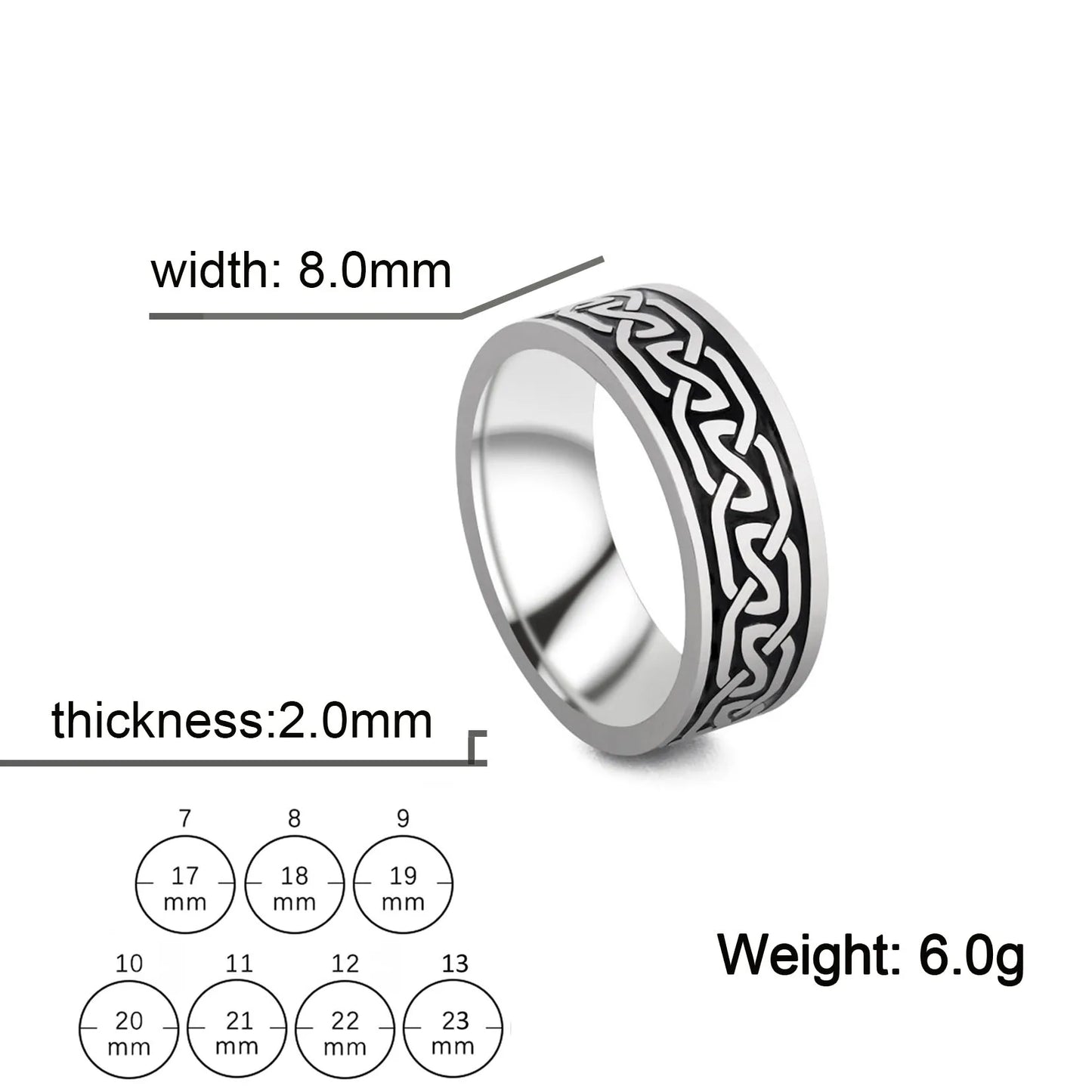 Stainless Steel Streetwear Rings