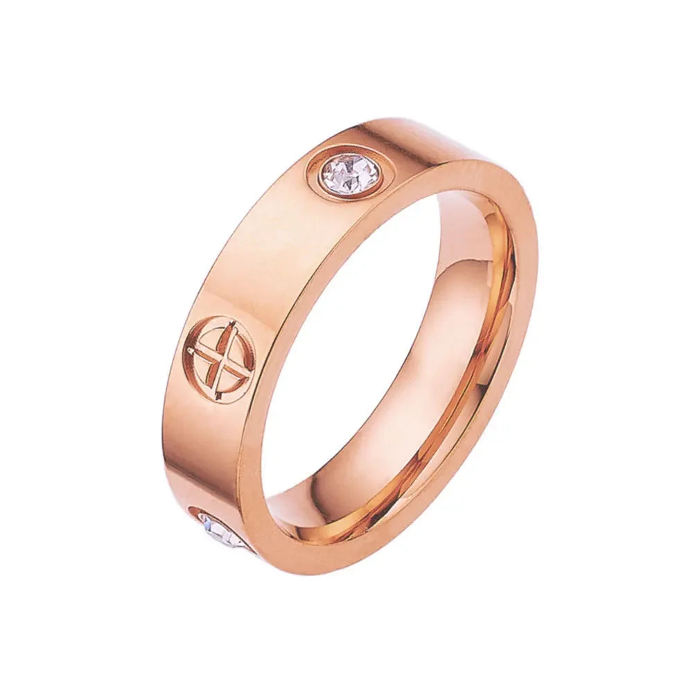 Stainless Steel Cross Ring